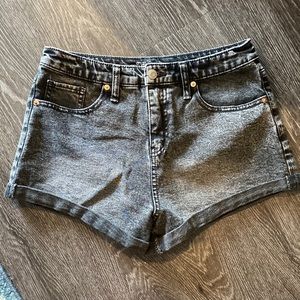 LIKE NEW Black Denim Shorts (worn once)
